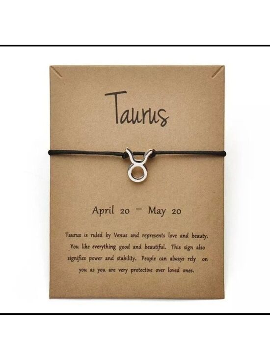 Jewelry - Silver Gold Tone Taurus ♉️ Adjustable Bracelet